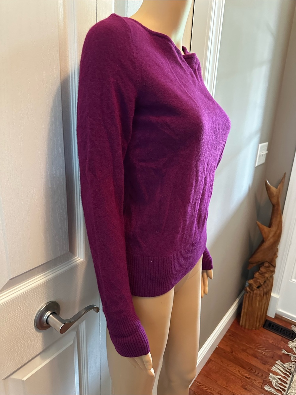 Lilly Pulitzer Maroon Cashmere Crewneck Sweater - Picture 2 of 7